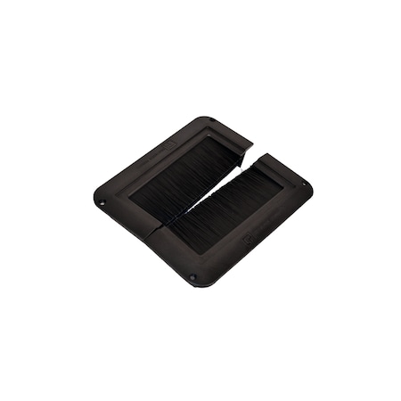 Chatsworth Products Cpi CPI SPLIT INTEGRAL GROMMET, 1 EACH, 1.63"HX11"WX8.24D, BLACK 13671-001